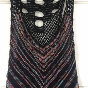 Free People Crochet Beach Cover Up